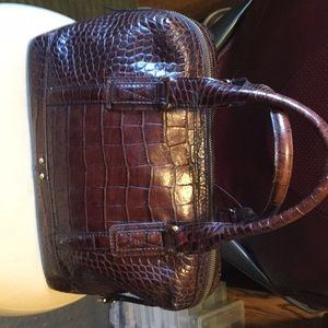 Cole Hann embossed leather bag